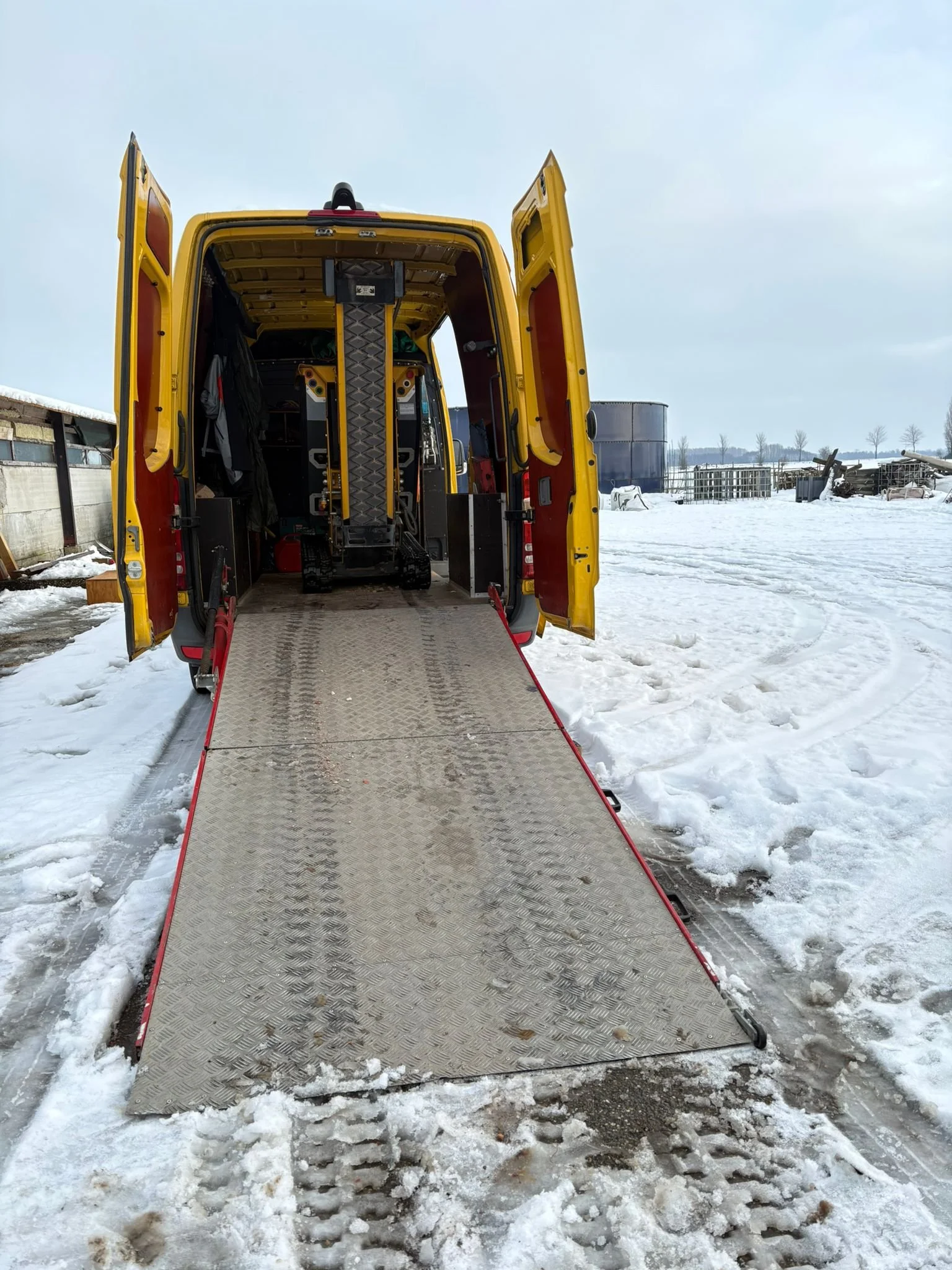 CR400 Crusher loaded into van