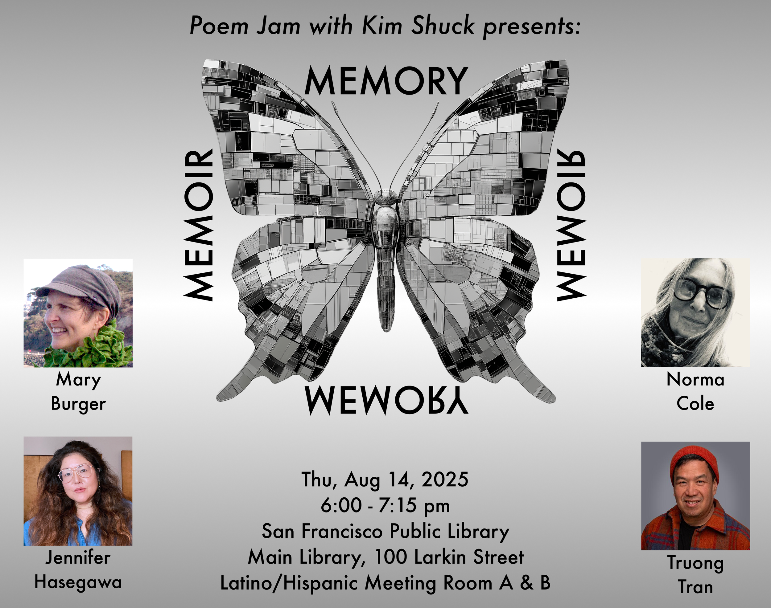 Kim Shuck's Poem Jam at SFPL