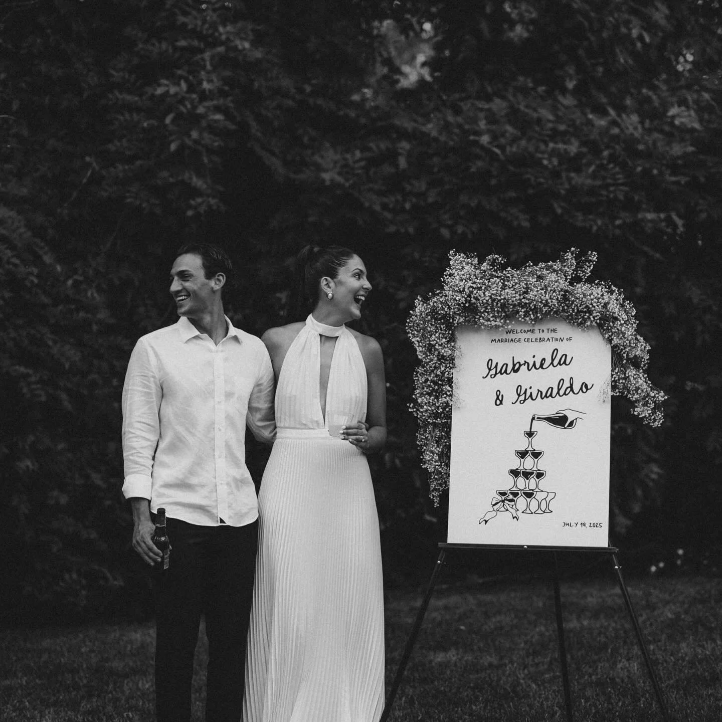 Gabriela and Giraldo got married in Portugal but decided to throw a marriage celebration back home with all of their family and friends. It was a perfect backyard party with incredible food, vibes and overall atmosphere. So much love. This was one of