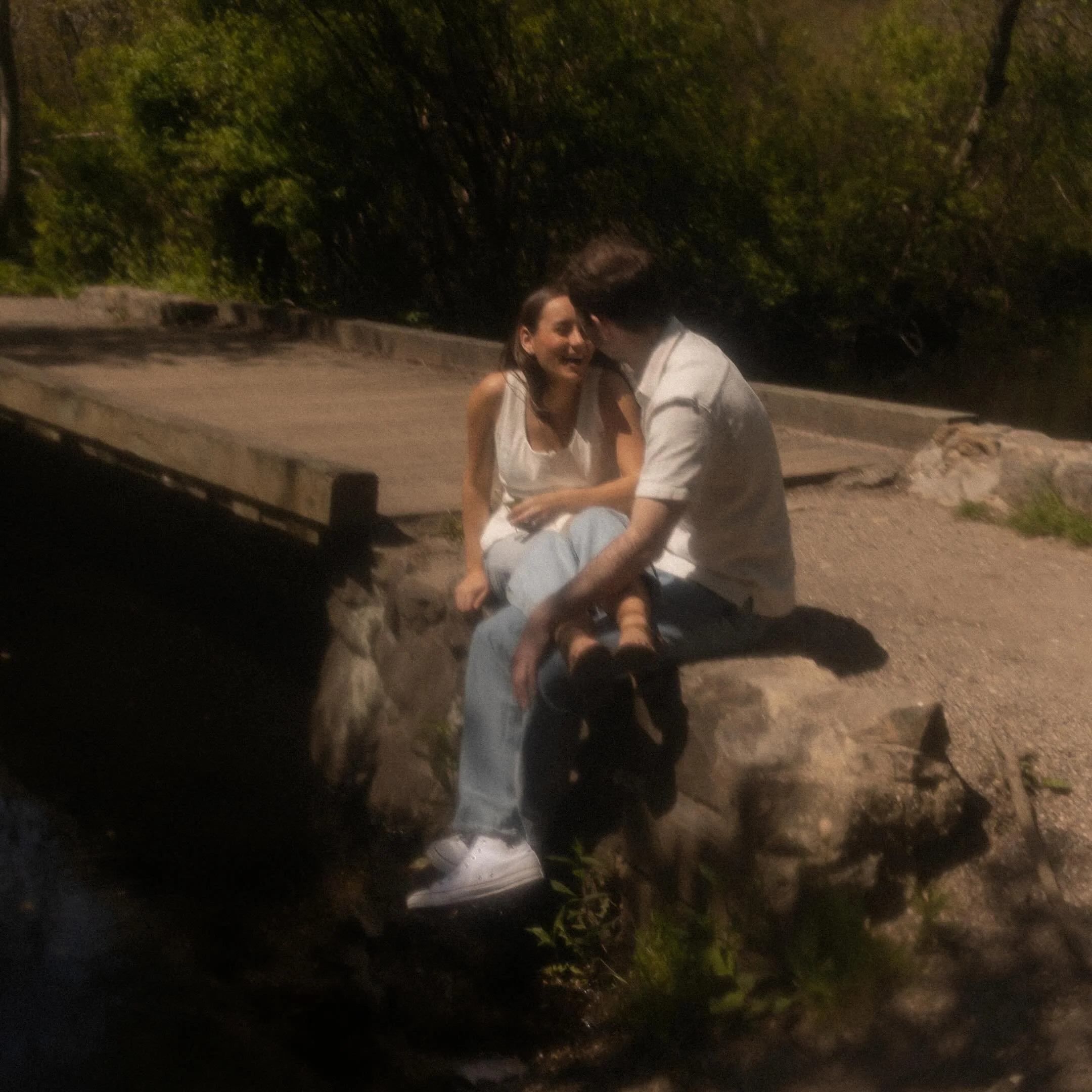 I spent some time with Alexa and Liam earlier this month documenting a sweet afternoon stroll through the woods. The sun fell through the trees so gently despite open skies and full sun. We walked down to the pond, stopping along the way to take in a