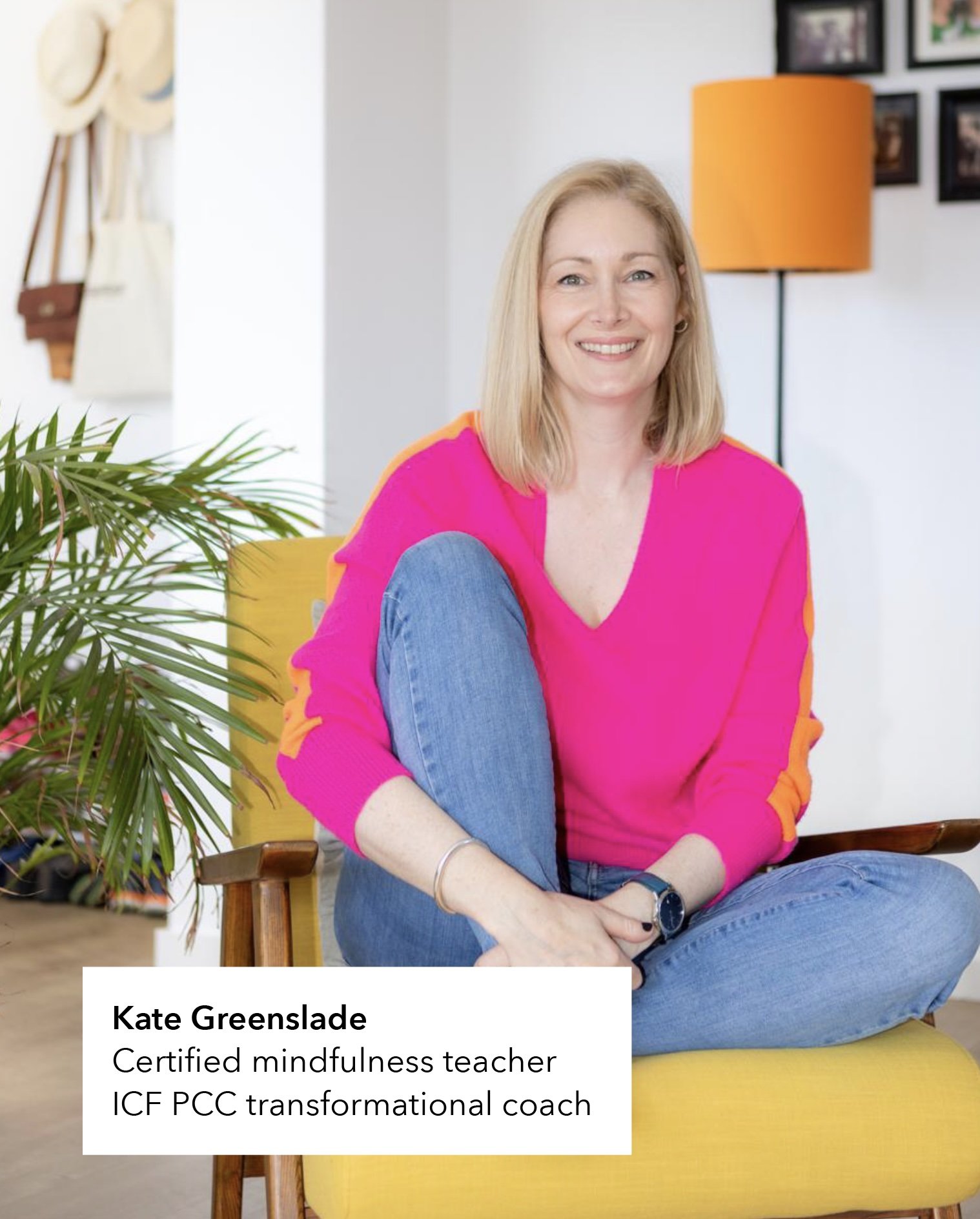 Kate Greenslade coaching clients for inner peace and contentment