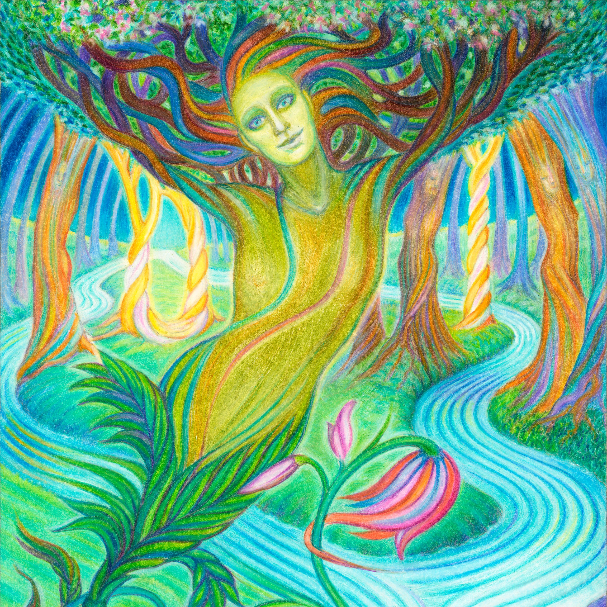 “GUARDIAN OF THE WOOD” copyright 2019 by Debra A. Hitchcock