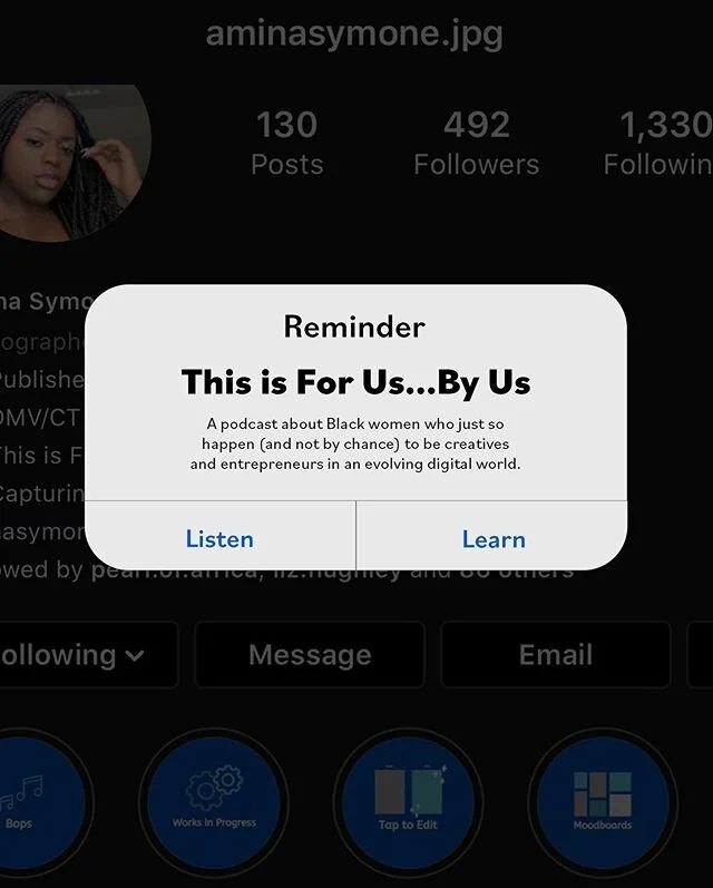 Guess what? 👀 I started a podcast woot woot 🎙 🎉! It&rsquo;s been something I wanted to do, but I kept chickening out lol. But it&rsquo;s here and out in the world now. It&rsquo;s always been a goal of mine to be a storyteller within the Black comm