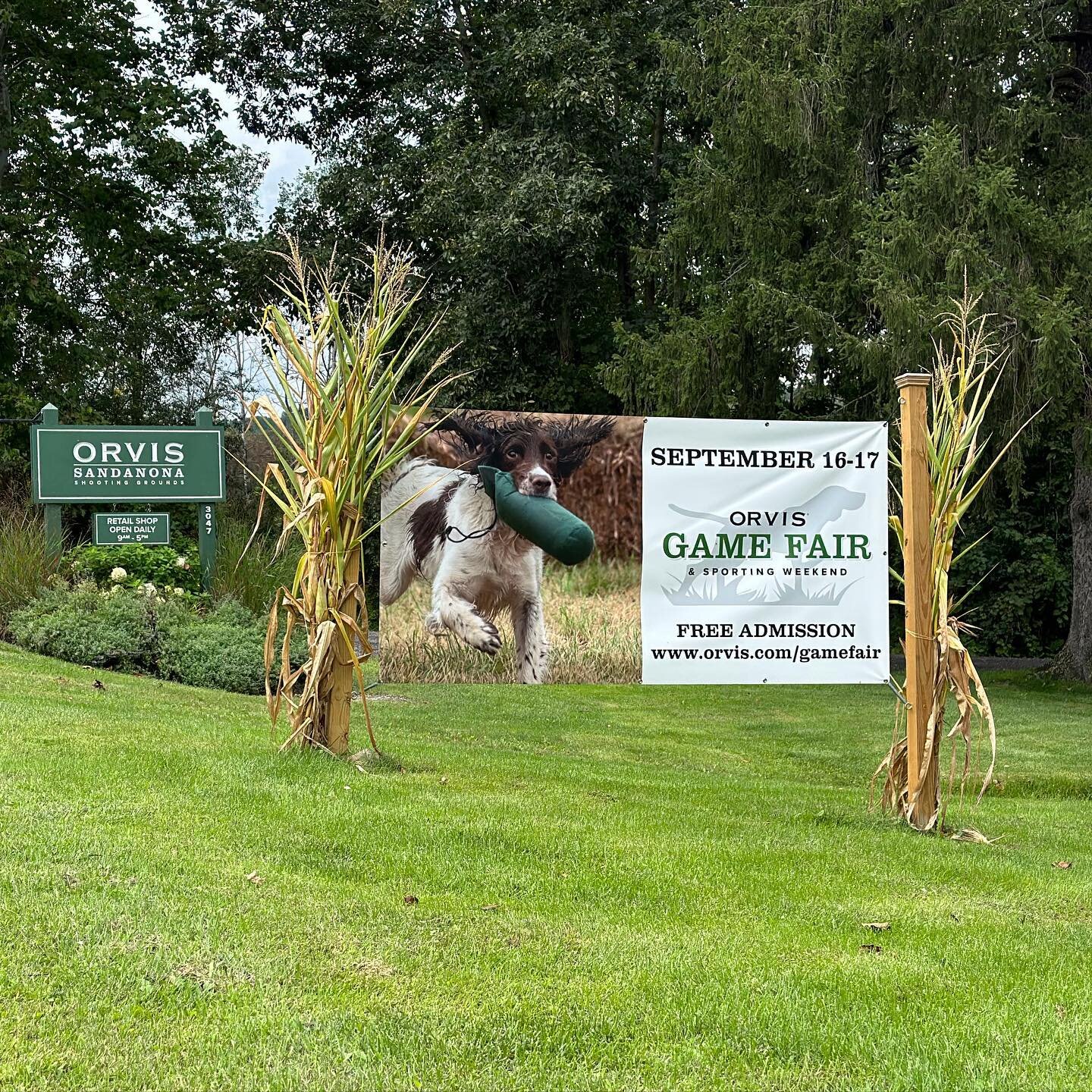 The annual Orvis Game Fair and Sporting Weekend @orvissandanona is this weekend &mdash; fly fishing demonstrations, dog training seminars, wildlife exhibitions, a Land Rover driving course, and more than 80 of the finest exhibitors and vendors.

The 