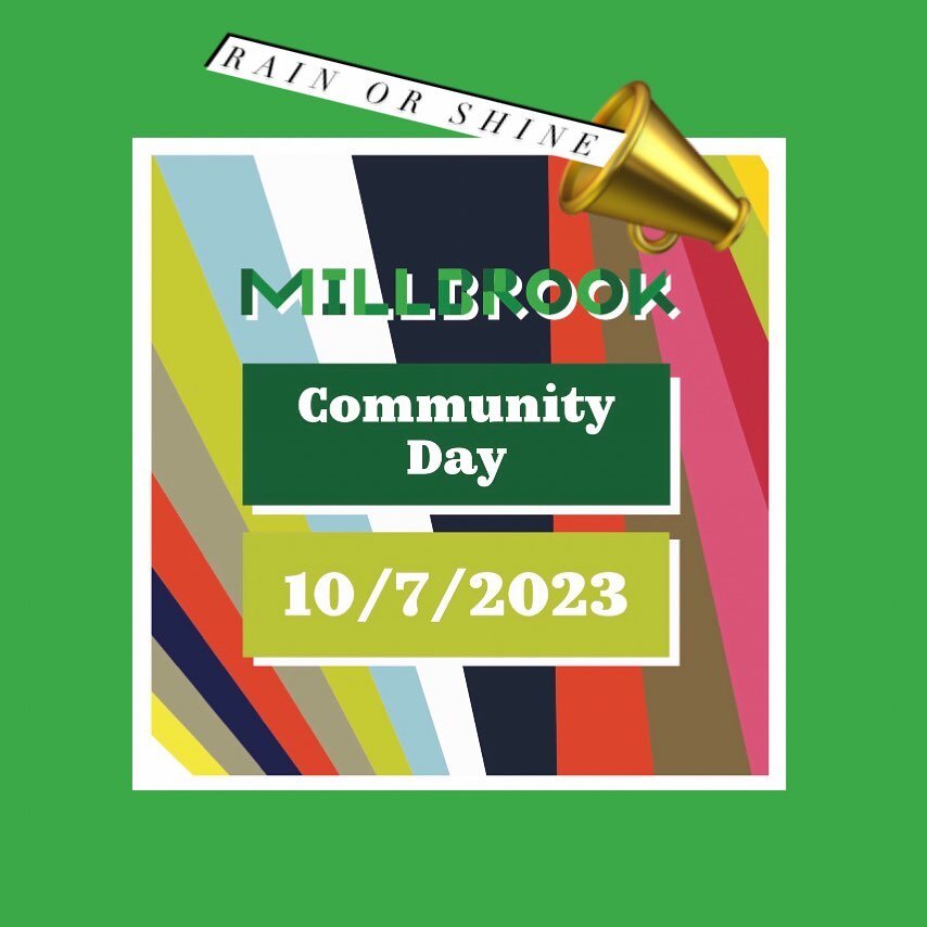 Millbrook Community Day is on rain or shine with a myriad of activities, most listed (and with more being added) on the Community Day page on our site &mdash; see link in bio. 
Activities include the @millbrookfarmersmarket on Church Street
A family 