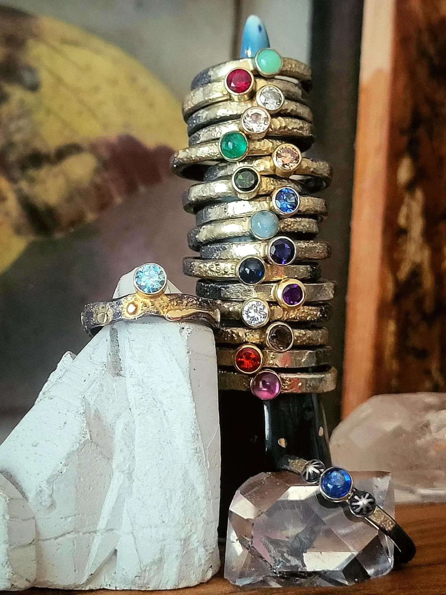For you, Little Star
💜✨️🌌✨️💜
Our online shop is back open! I've been working on getting current inventory listed to the shop, and it's a bit of a tedious job, but I'm getting there and new items will be added every day! All of these stacking rings