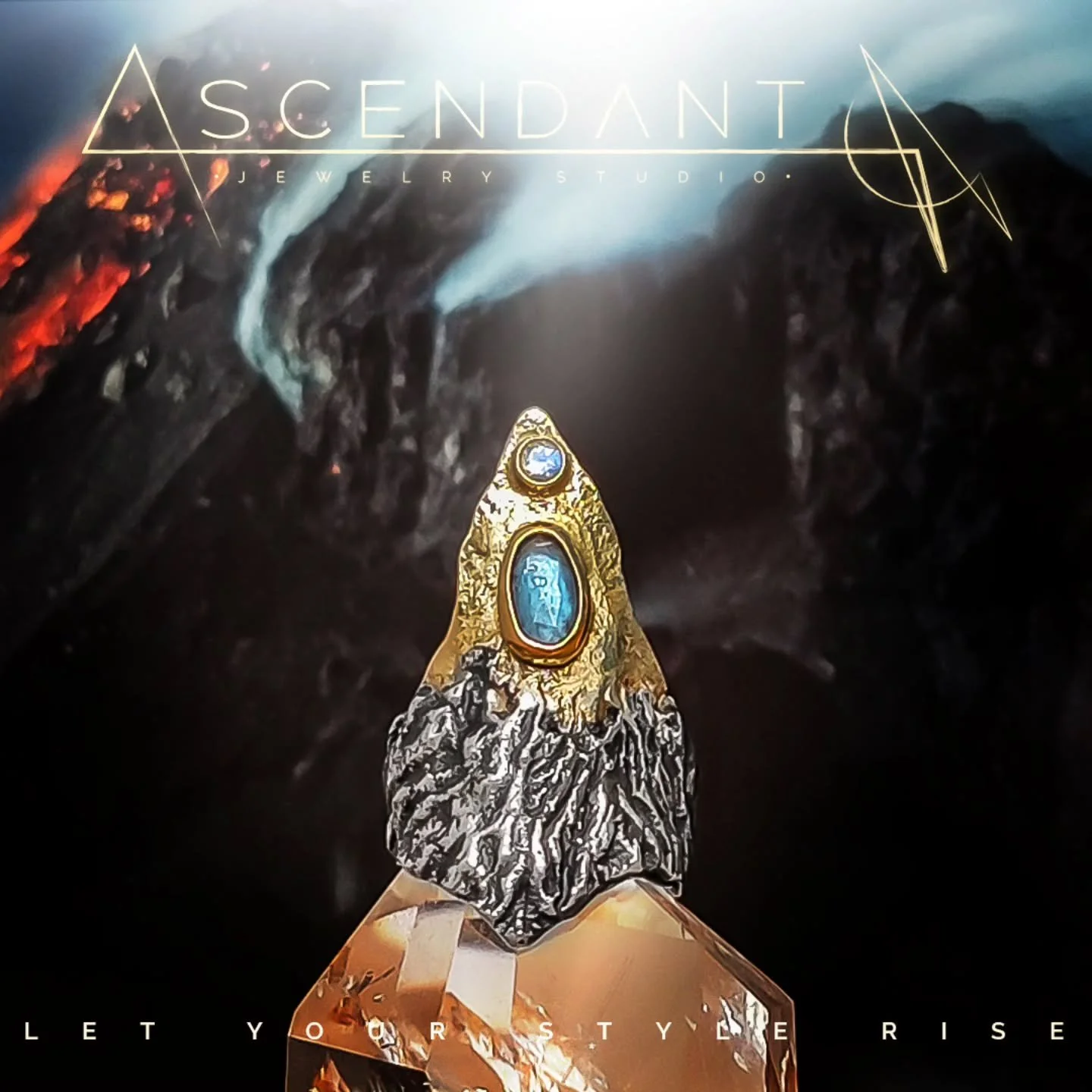 Subterranean pressure➡️🪨⬅️
Volcanic grace🌋🗣🫂
Luminous emergence🧬🥚⬆️🌅
🌋🥚🌋
Like a divine core rising from below, this little egg of moss kyanite sparkles under a full moonstone. Building a symbolic visual language is truly one of the most sat