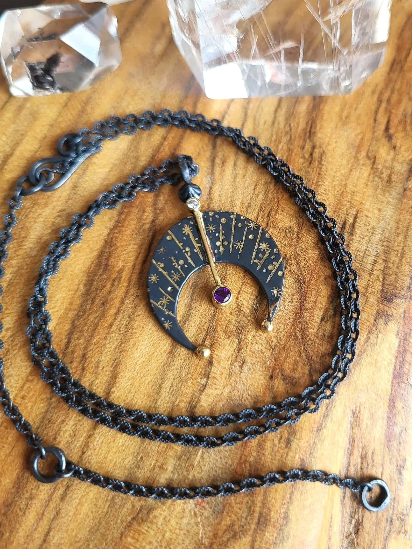 This special Big Bang "Star Dial" necklace with white diamond and amethyst just found its forever with a spunky Virgo here at the beautiful @shawartfair in the historic Shaw neighborhood in St. Louis. Come see a bunch of other treasures in 