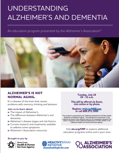 Understanding Alzheimer's & Dementia (ZOOM)