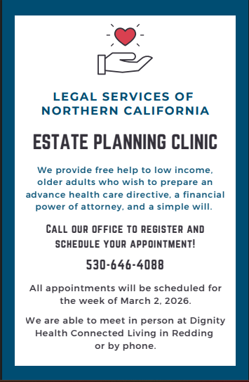 ESTATE PLANNING CLINIC (Week of March 2nd)