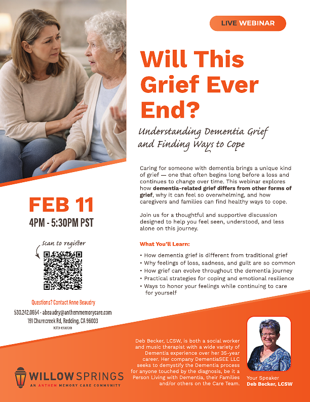 Will This Grief Ever End? Understanding Dementia Grief &amp; Finding Ways to Cope (Live Webinar)