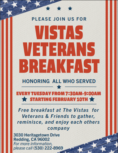 Weekly Veterans Breakfast  