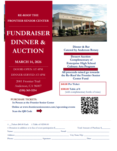 Fundraiser: Frontier Senior Center Needs a New Roof!