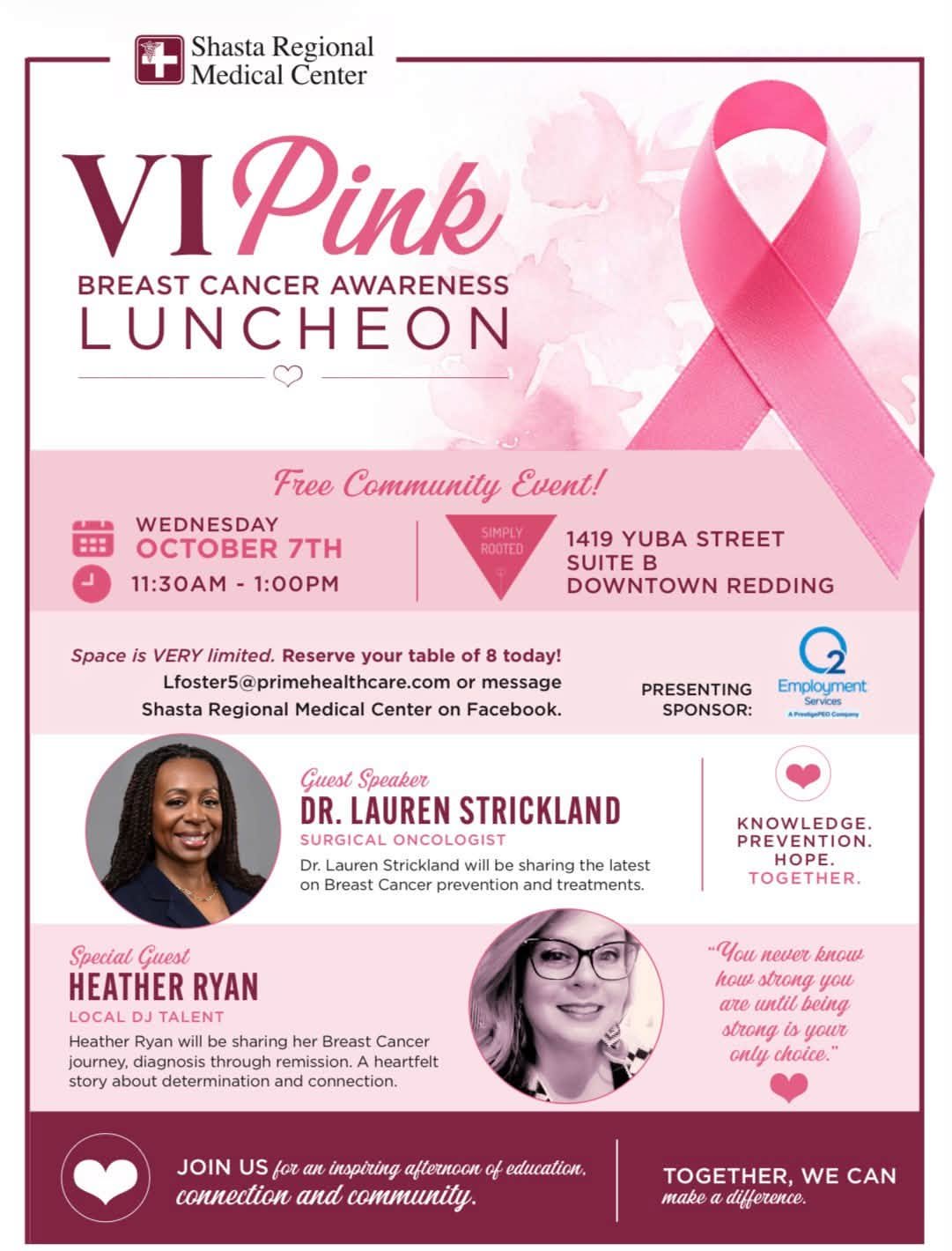 Free Community Event: Breast Cancer Awareness Luncheon