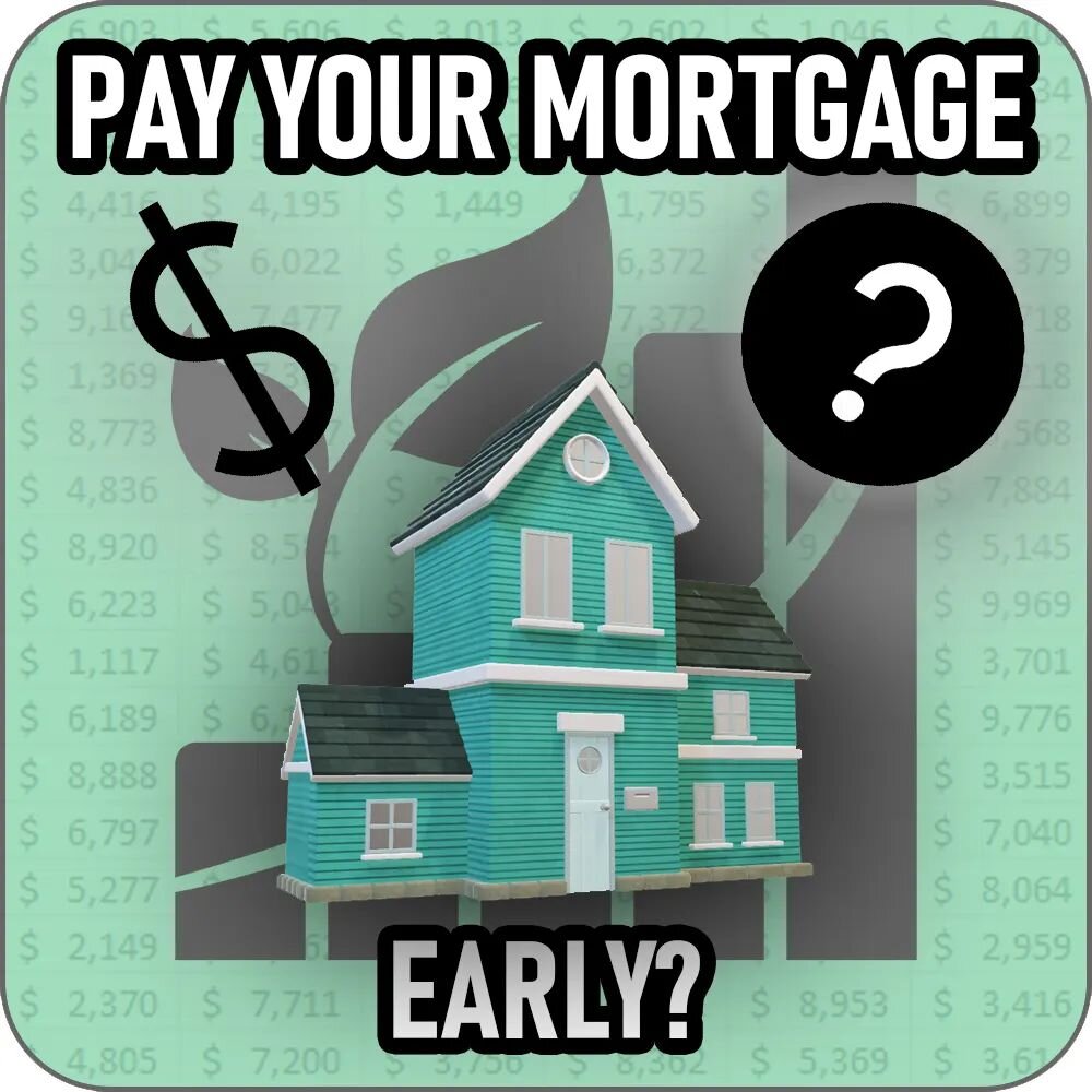 Should you pay off your mortgage early?

Probably not.

In this week's blog, I outline some of reasons why you might want to pay it off early, and then do the math to show how investing will put you in a better spot long term. (See link in Bio)

#mor