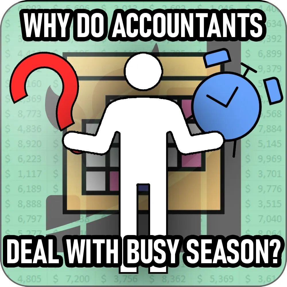 Why do accounts accept busy season? The long hours and stress suck for sure, but there has to be some reason why accountants put up with working busy season hours (at least for a few years).

In this week's blog, I break down some of the reasons why 