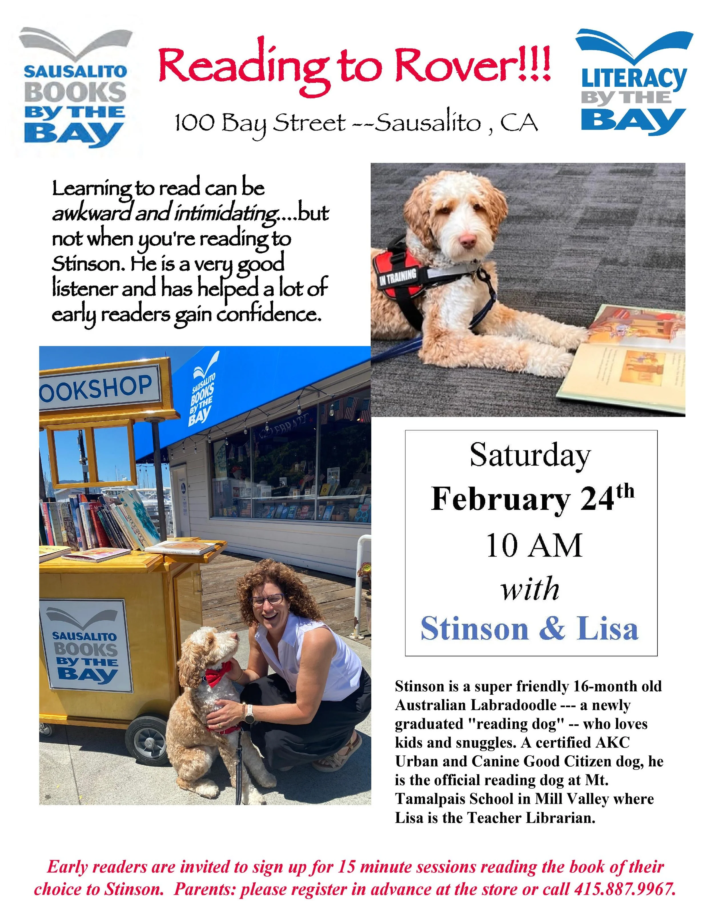 Reading to Rover — Sausalito Books by the Bay