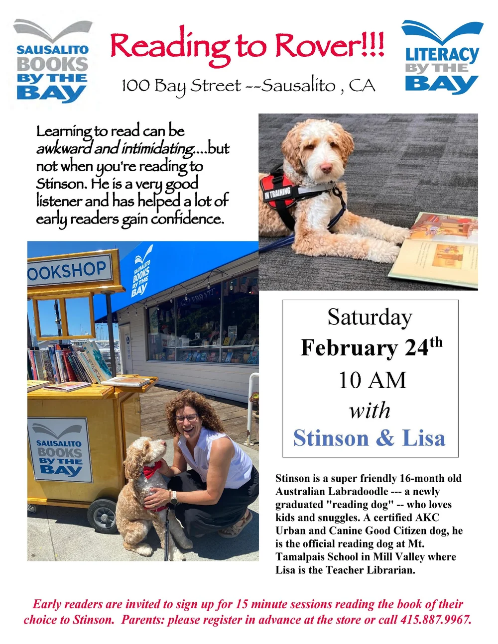 Reading to Rover — Sausalito Books by the Bay