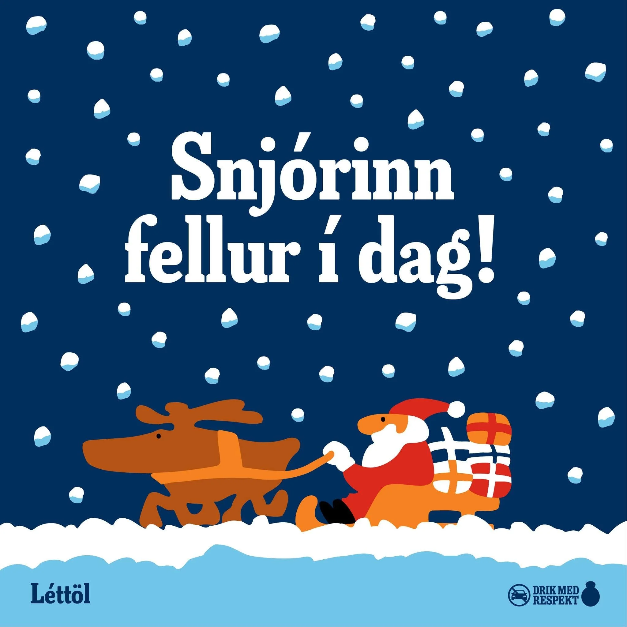Snjórinn fellur
