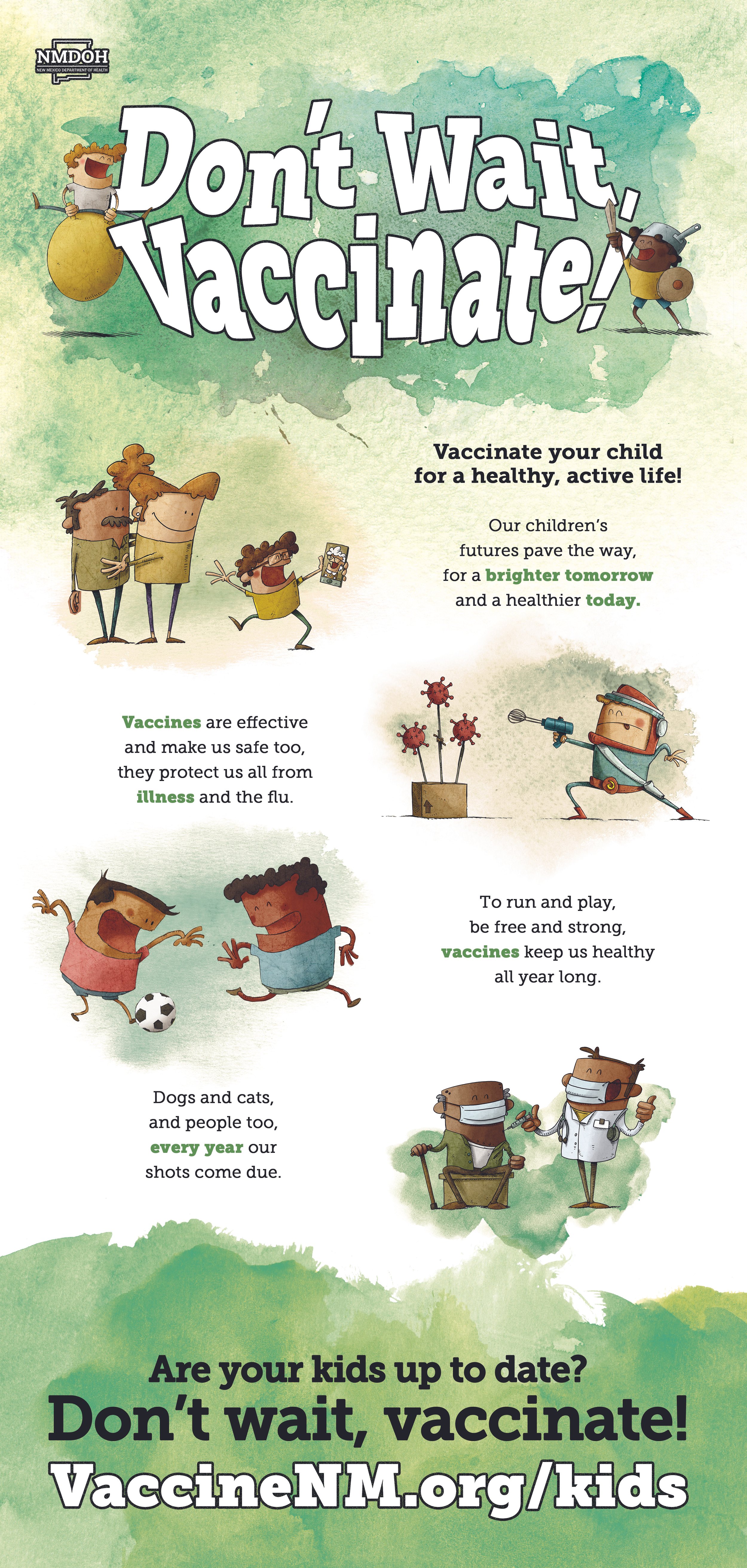 Don't Wait Vaccinate - Kids 2023