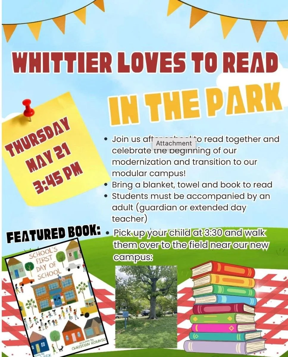 Whittier Loves to Read in the Park