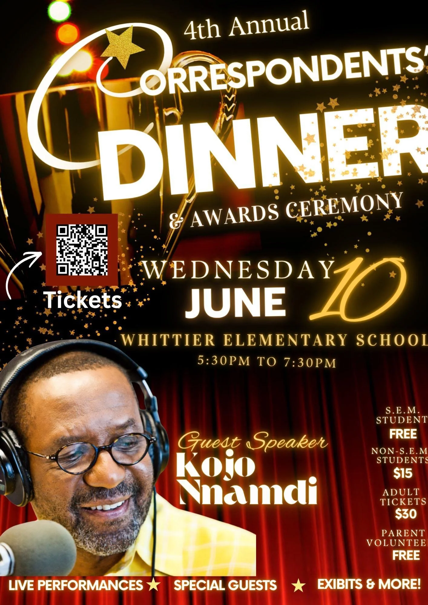 4th Annual Correspondents Dinner and Fundraiser