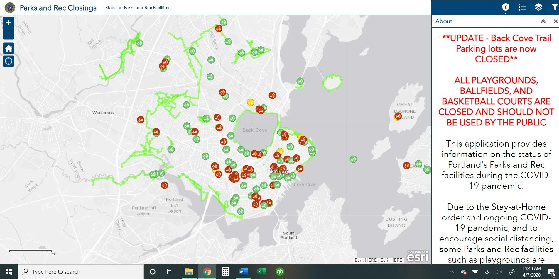Back Cove parking lot is closed--now what?