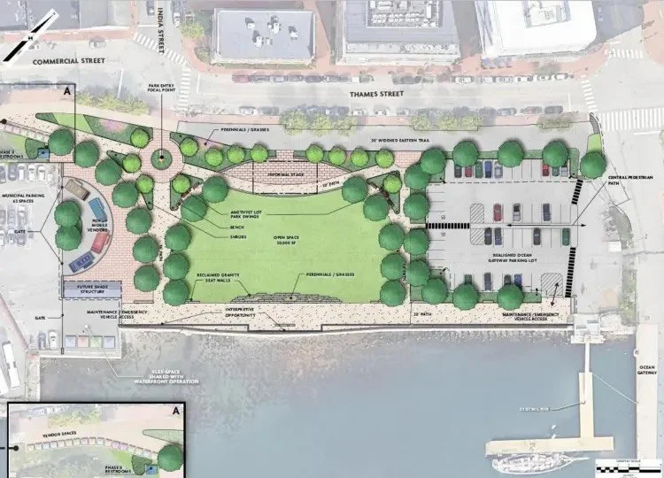 Portland Press Herald update on the Portland Harbor Common project