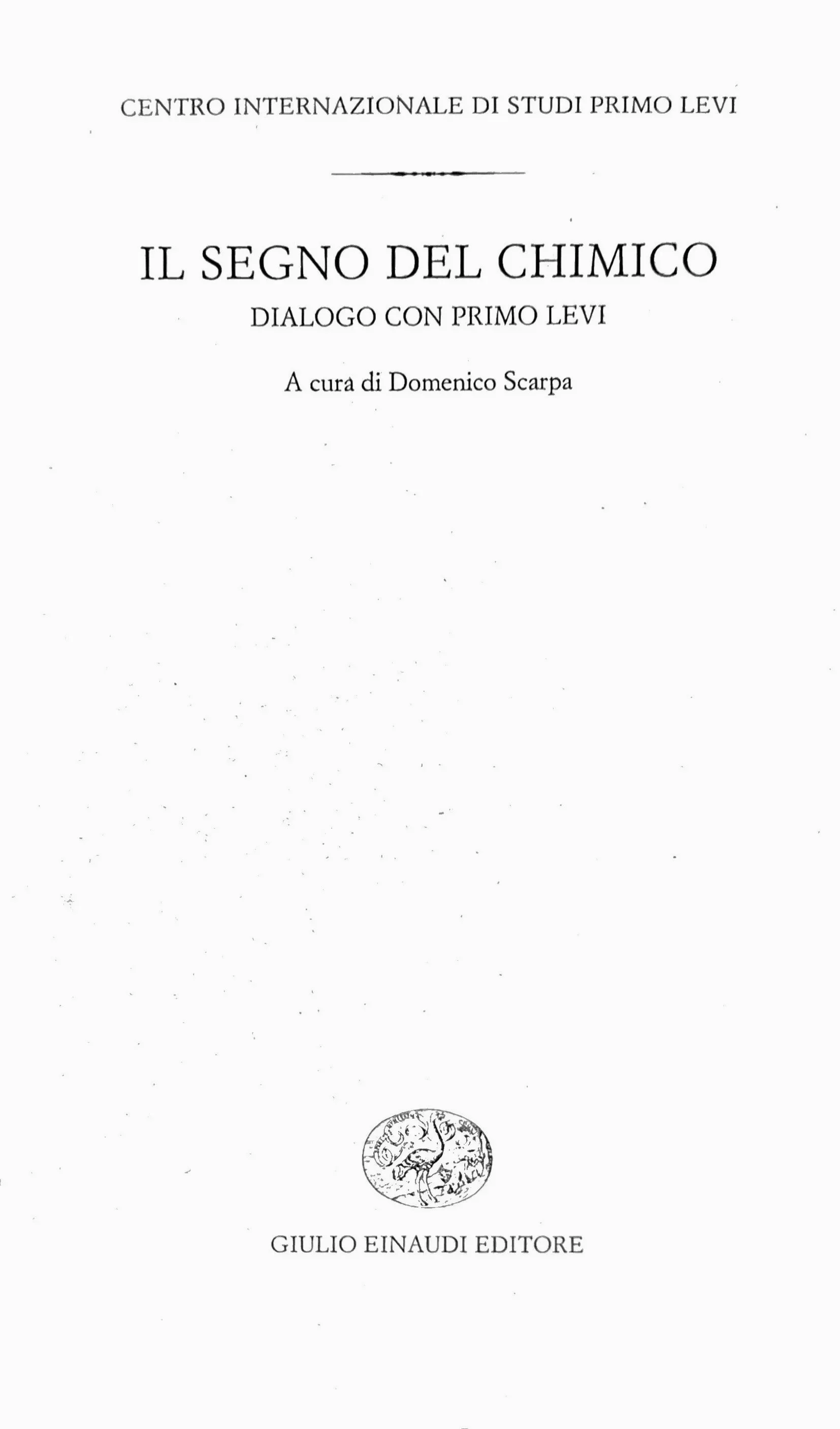 Tre incontri con Primo Levi