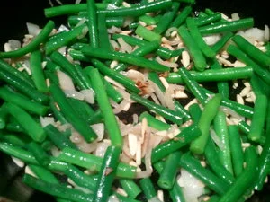 Green Beans with Shallots and Almonds