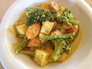 Green Curry with Vegetables and Tofu