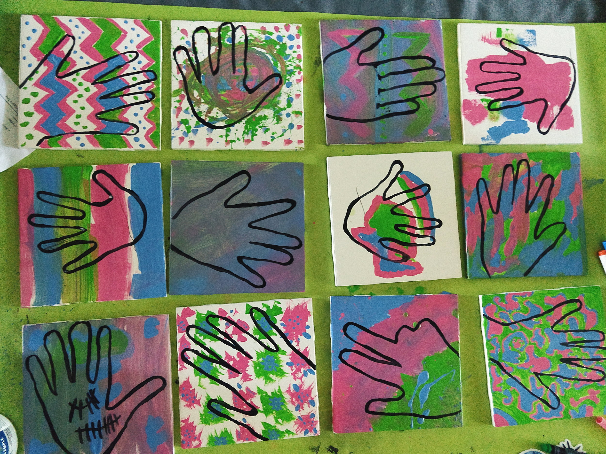 Hand tiles for Communication