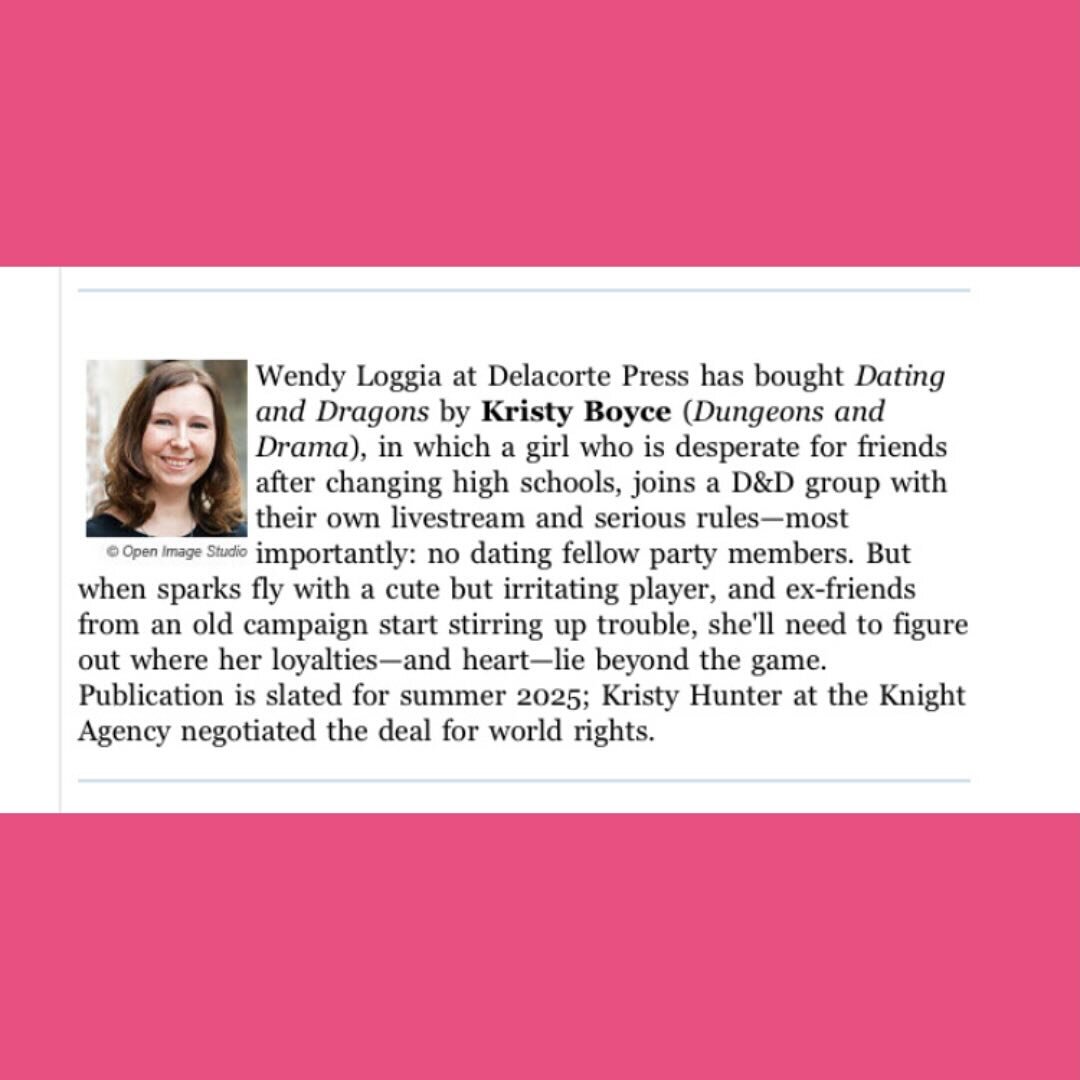 I&rsquo;m writing more YA romances!! 💕💕

Today is *perfect timing* for this announcement because I JUST turned in my draft of DATING &amp; DRAGONS this morning! I&rsquo;ve spent the last 5 months with Quinn and Logan, and I love them sooooo much! I