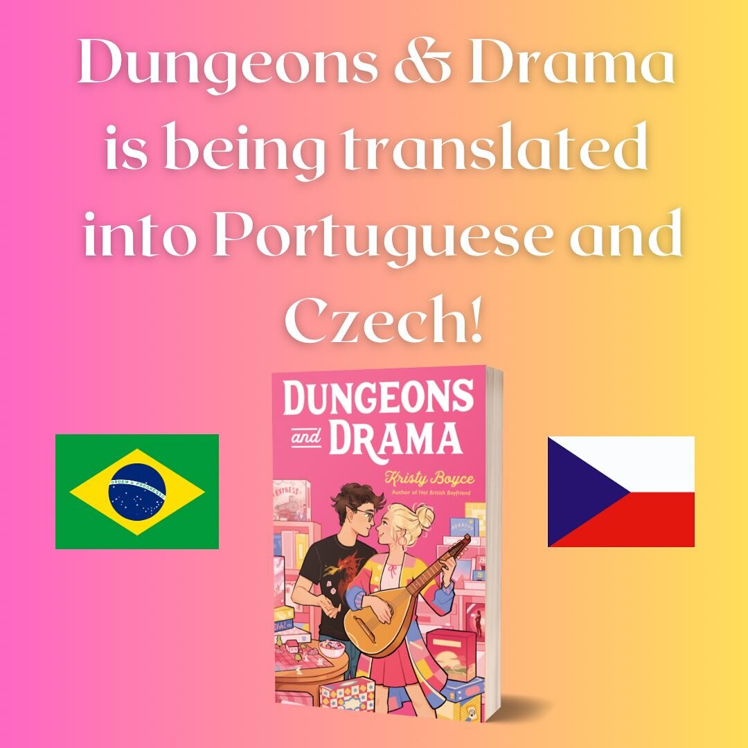 Foreign edition news! 😊🎉

I&rsquo;ve been remiss in posting updates so here is the latest news for the grid! 

1) Dungeons &amp; Drama will be translated and available in Brazil and the Czech Republic!! I&rsquo;m SO thrilled about this news. And wi