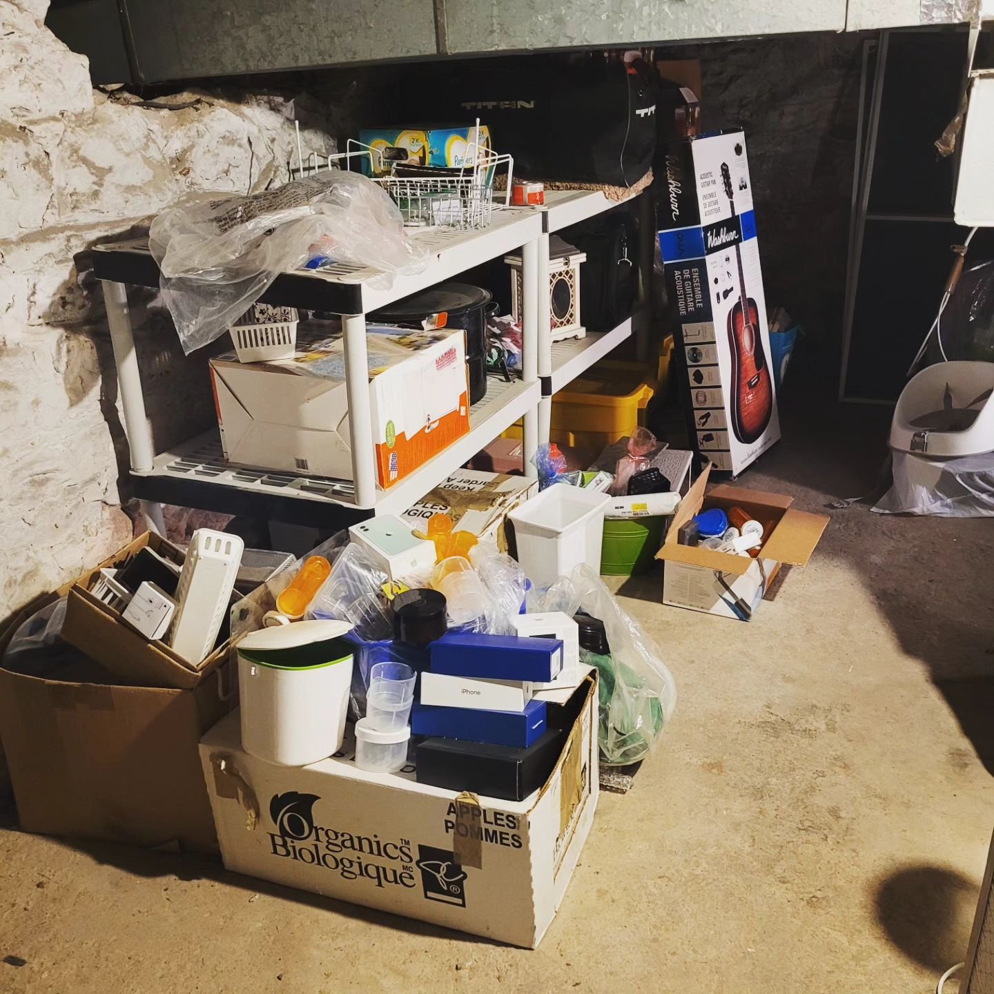 Basements end up being a place where many things go to &quot;die&quot; ☠️

Stuff that you don't really want or use, but you just have to keep...

Just remember when you are storing items in a basement, be mindful of moisture and temperature fluctuati
