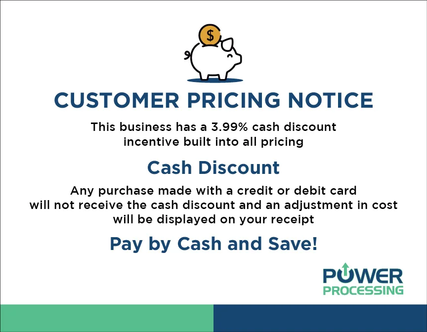 Cash Discount Program Accept Credit Cards With No Extra Fees Power