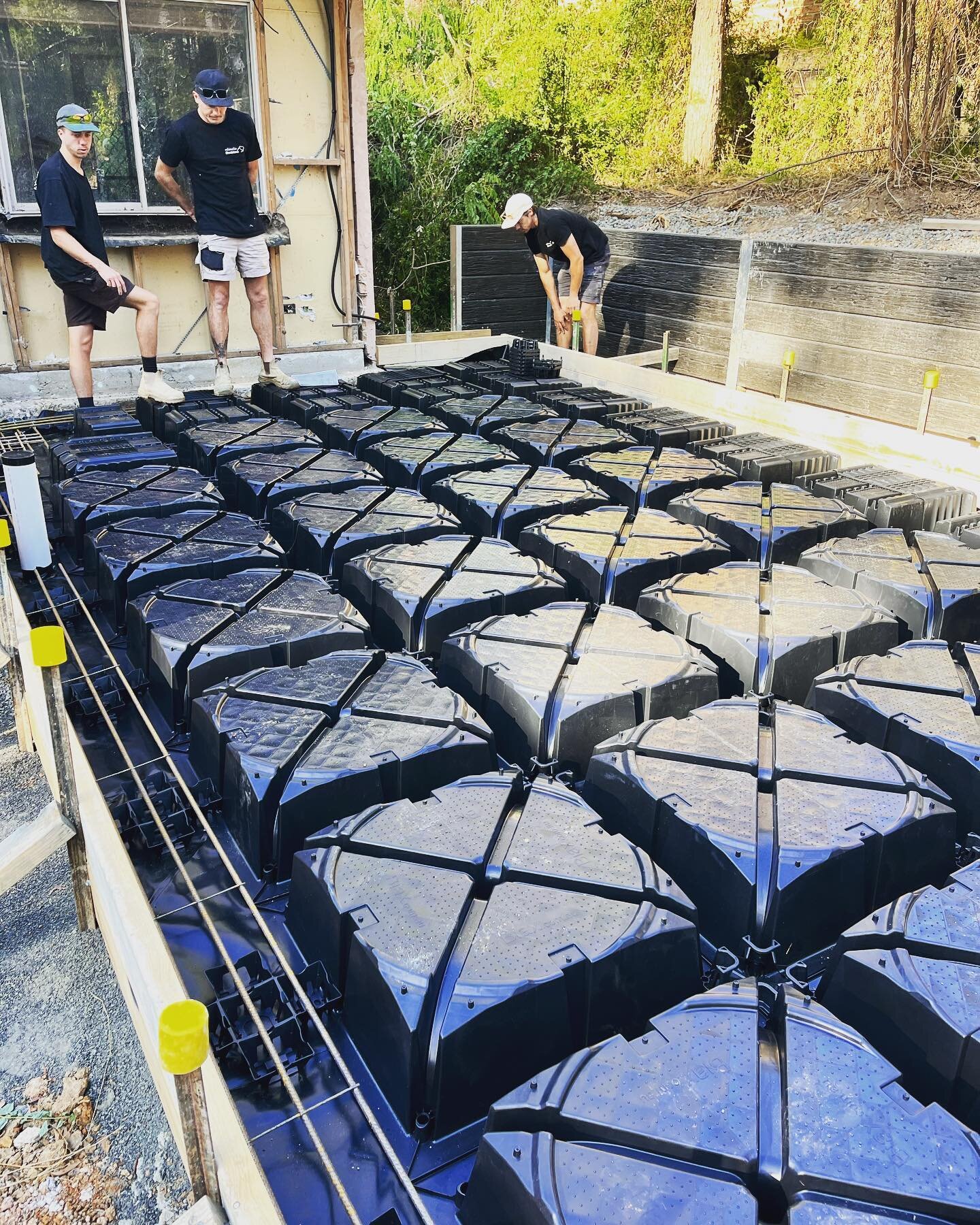 South coast decorative concrete supplies is very proud to announce we are now a distributor of the @biaxfoundations slab system. An innovative plastic pod slab system that is a direct replacement for EPS waffle pod slabs. Cost comparable to waffle po
