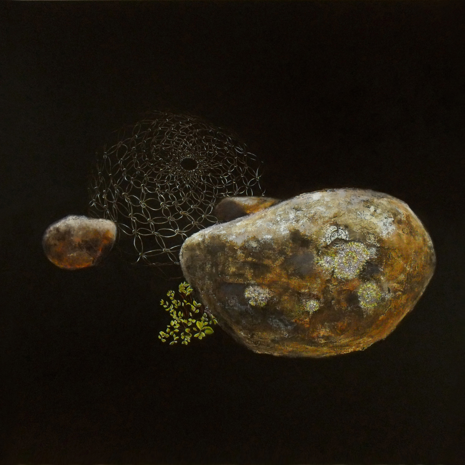Penelope Aitken, Elthamesque 1, 2011, oil on canvas, 97 x 97 cm