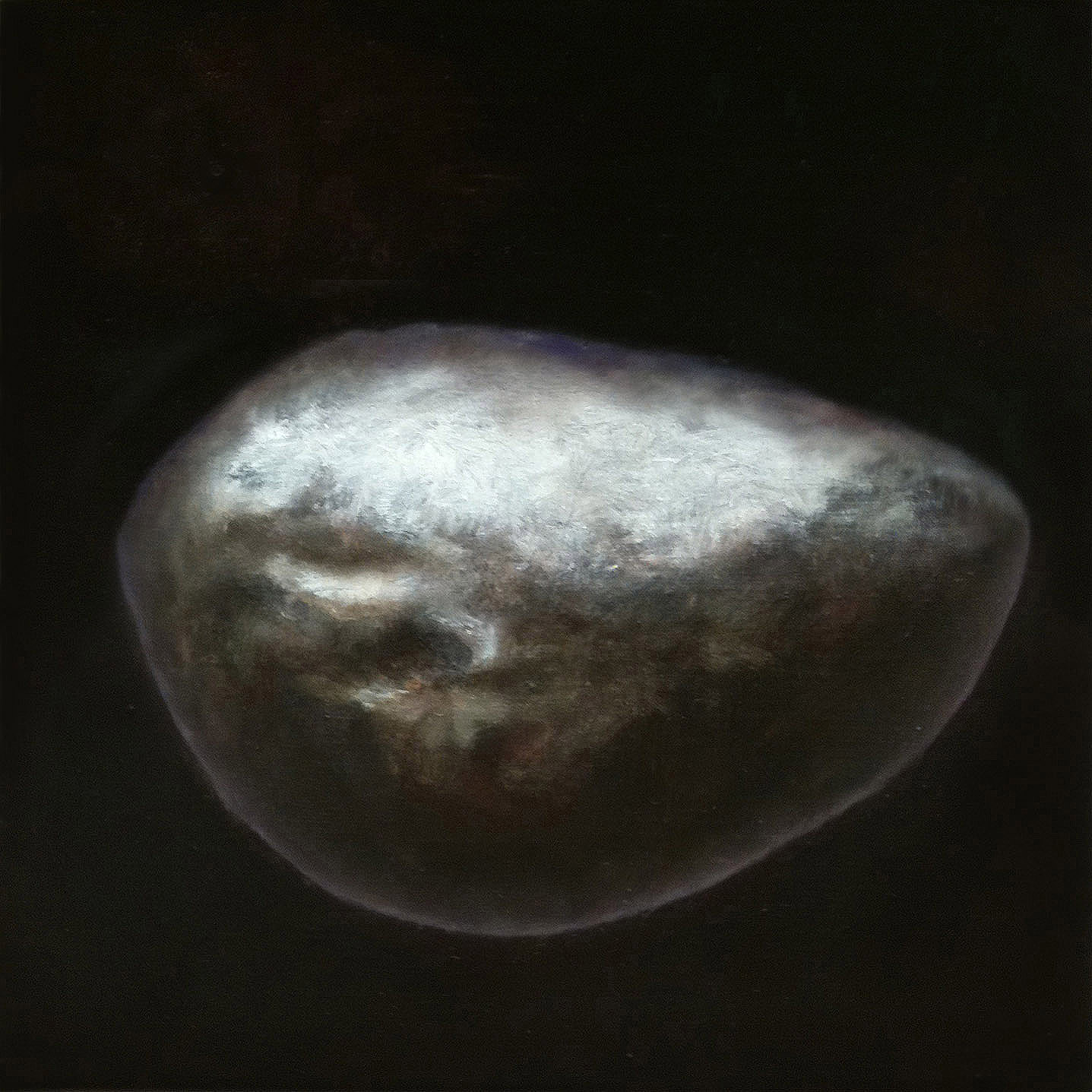 Penelope Aitken, Overhang, 2011, oil on linen, 25 x 25 cm