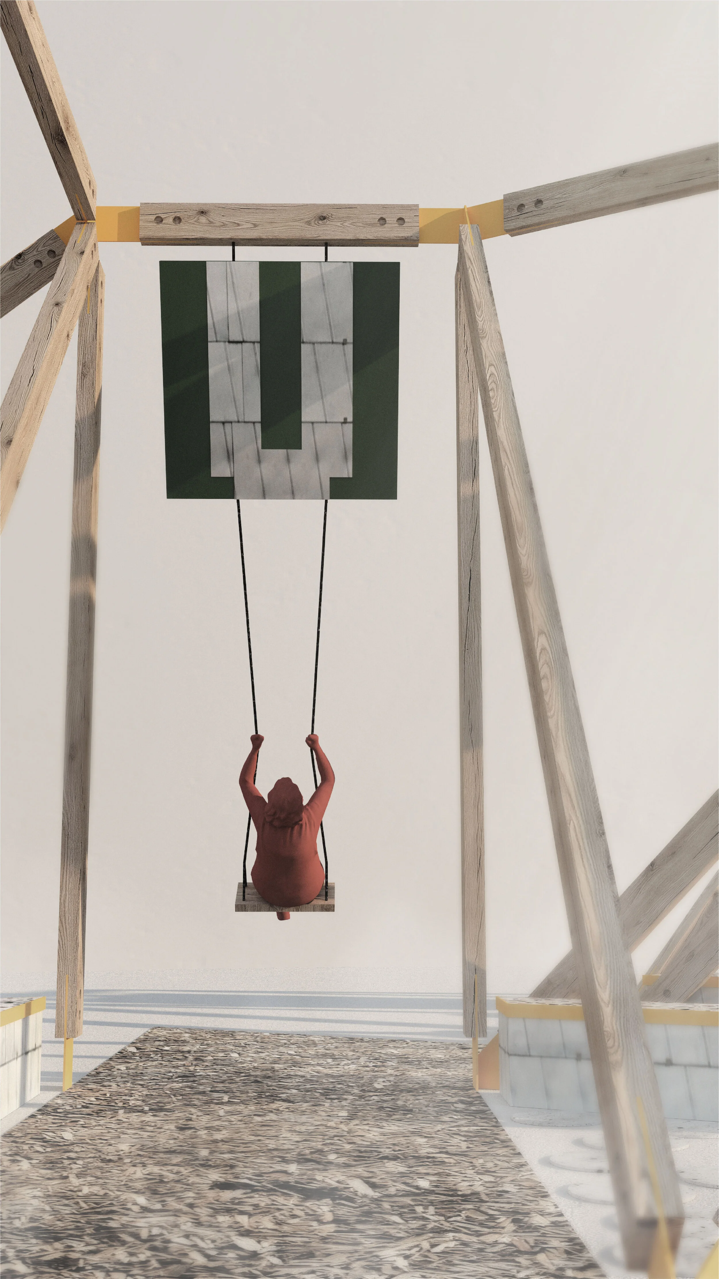 Pieturvieta: Rucka, swings Cēsis, NOMAD architects, arhitekti