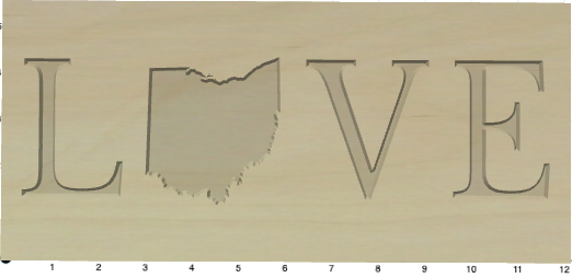 Ohio Love wall decor