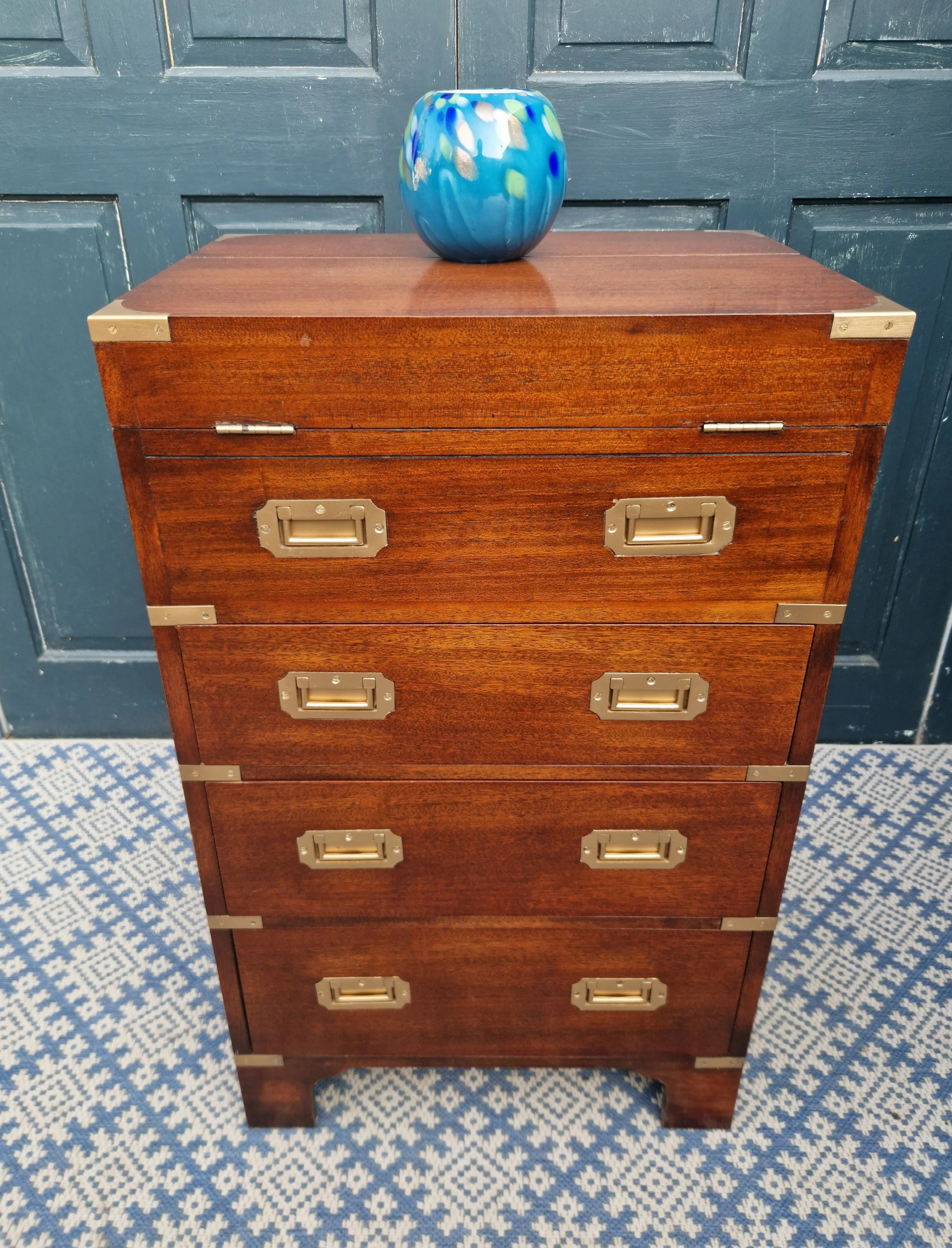 Mahogany Campaign-Style Secretaire Chest 2.1.jpg