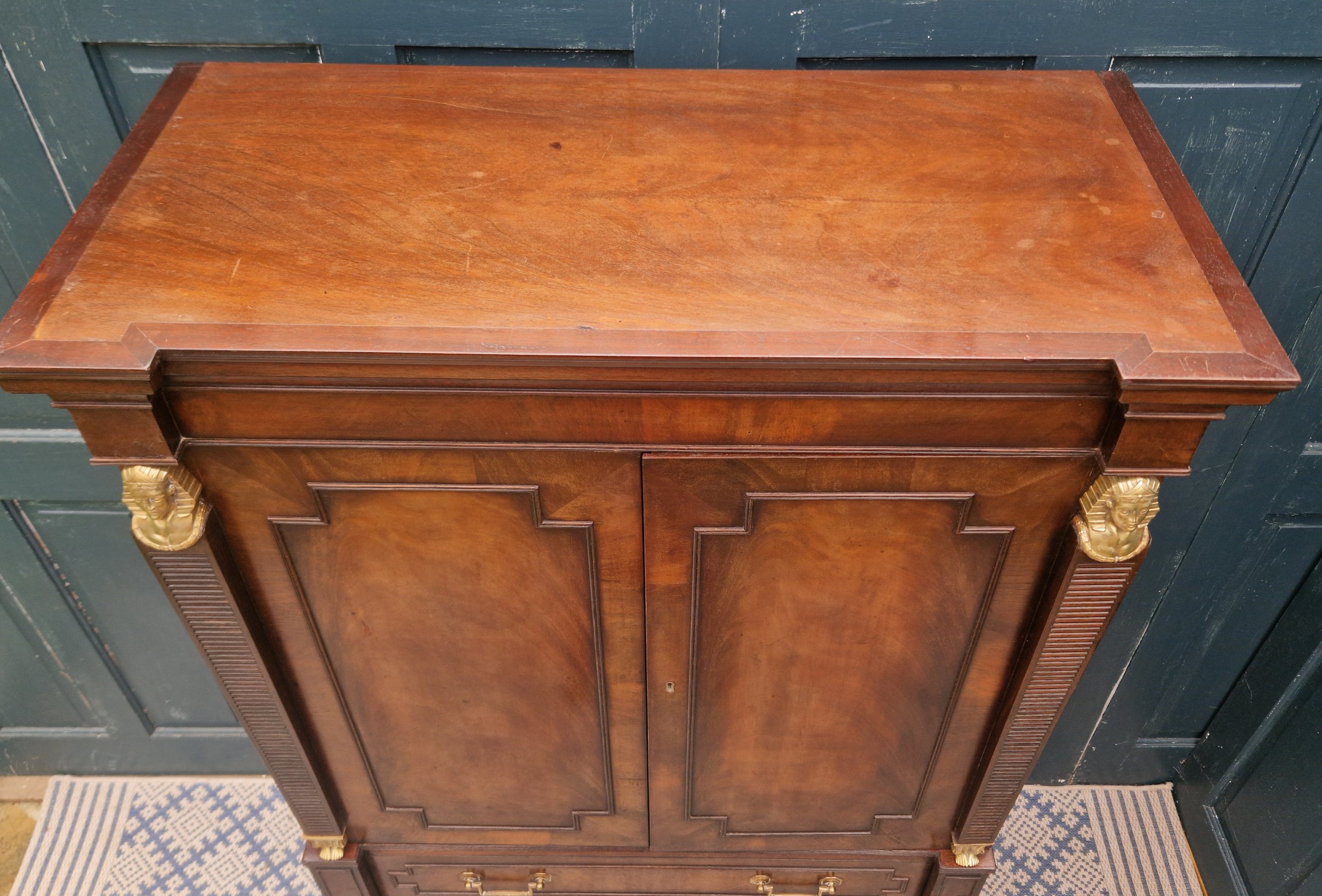 Egyptian revival Mahogany cabinet 5.jpg
