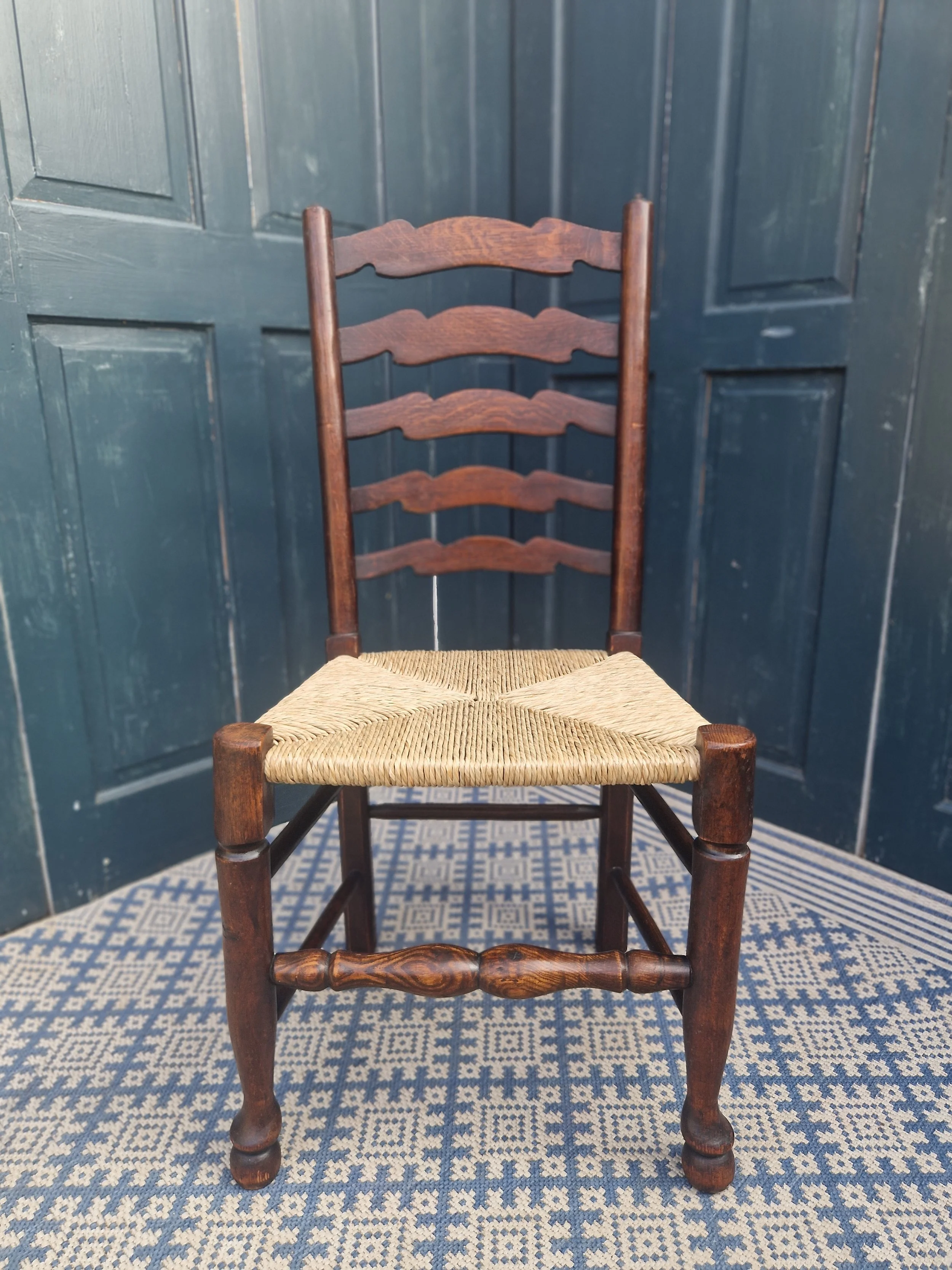 Set of 4 Arts & Crafts rush seats 10.jpg