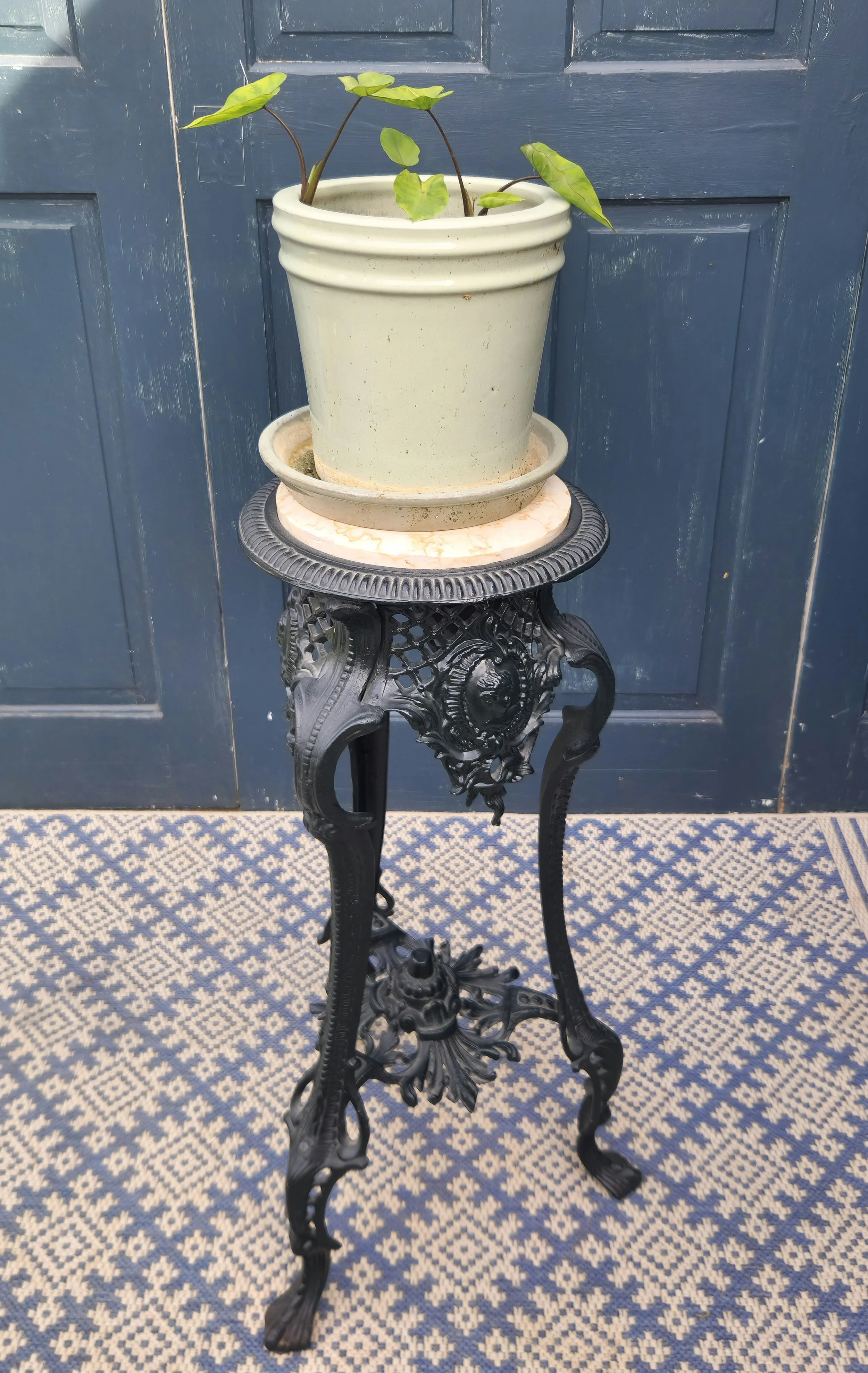 Cast iron plant stand marble top 4.jpg