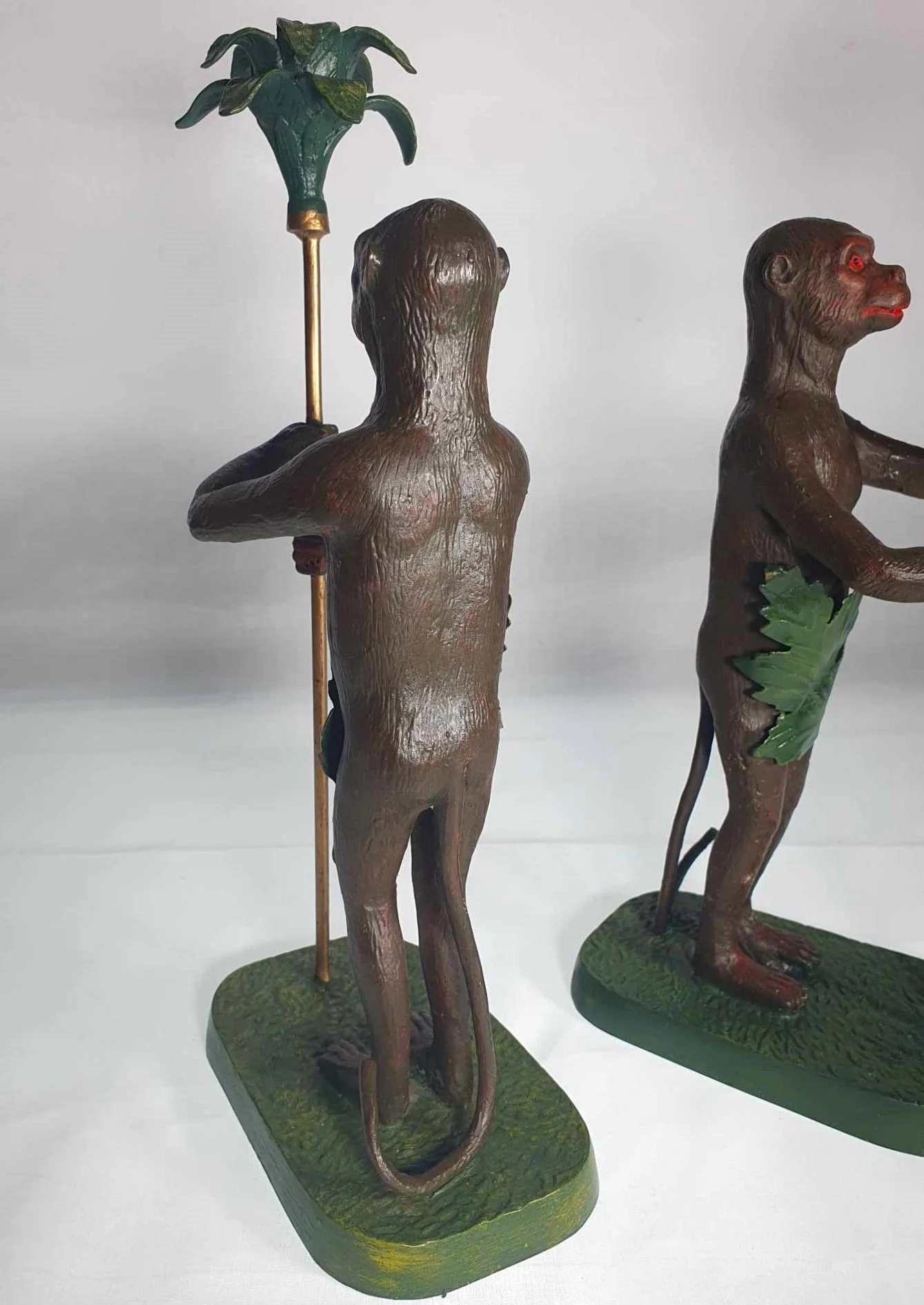 Cold painted bronze Monkey candle holders 7.jpg