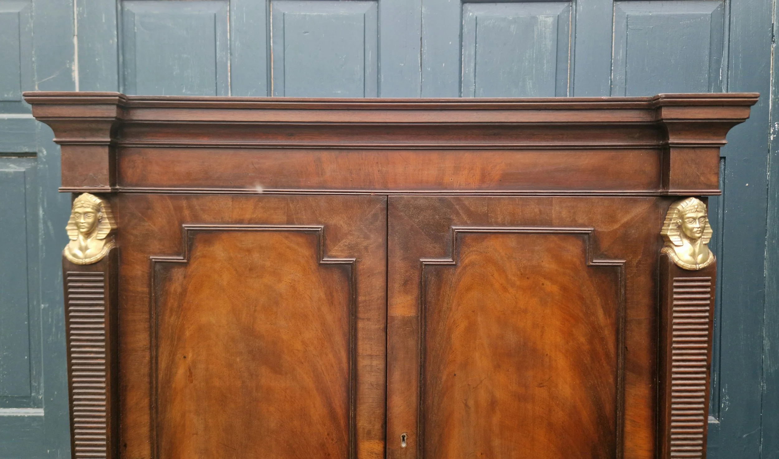 Egyptian revival Mahogany cabinet 7.jpg