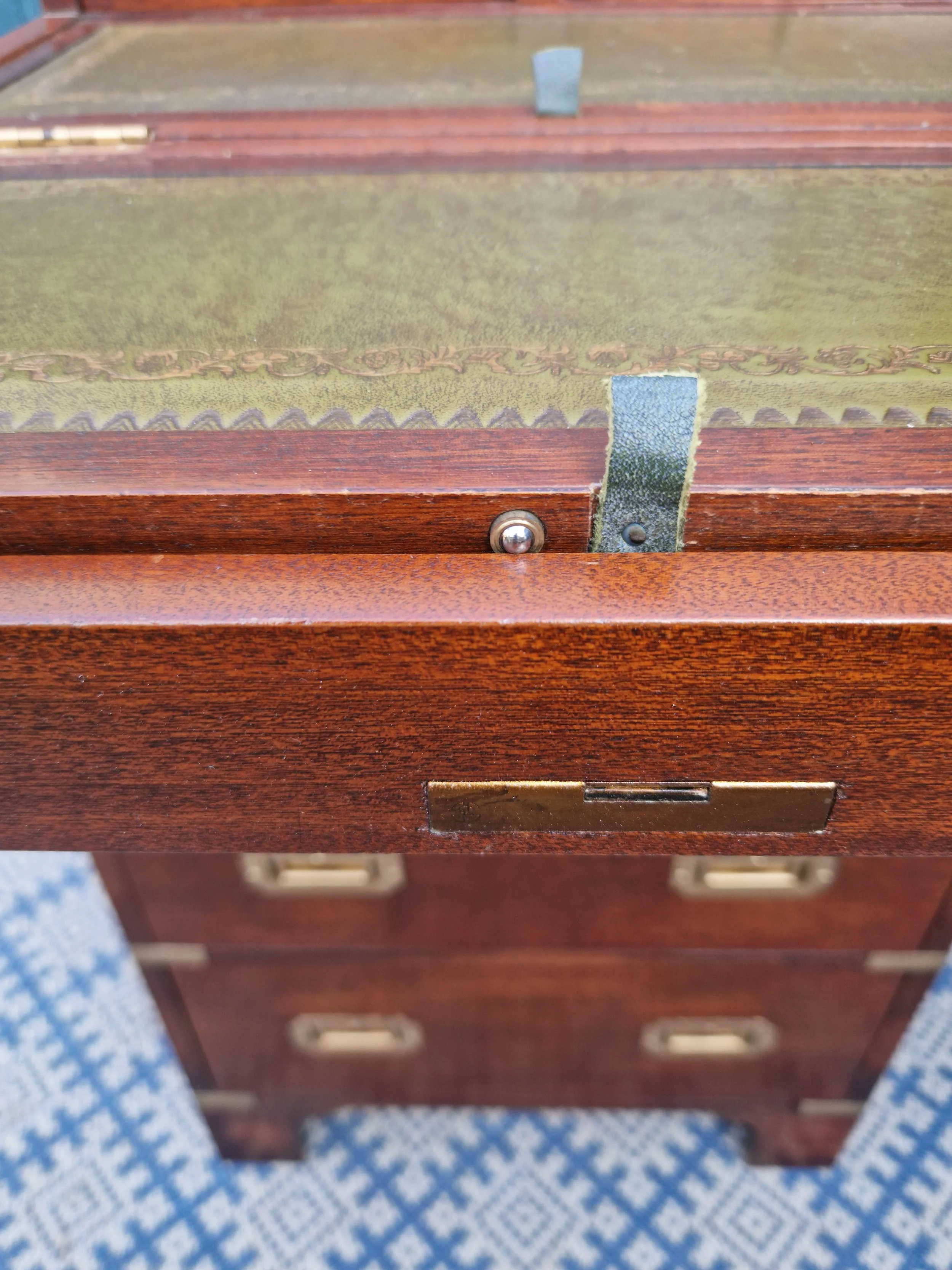 Mahogany Campaign-Style Secretaire Chest 12.jpg