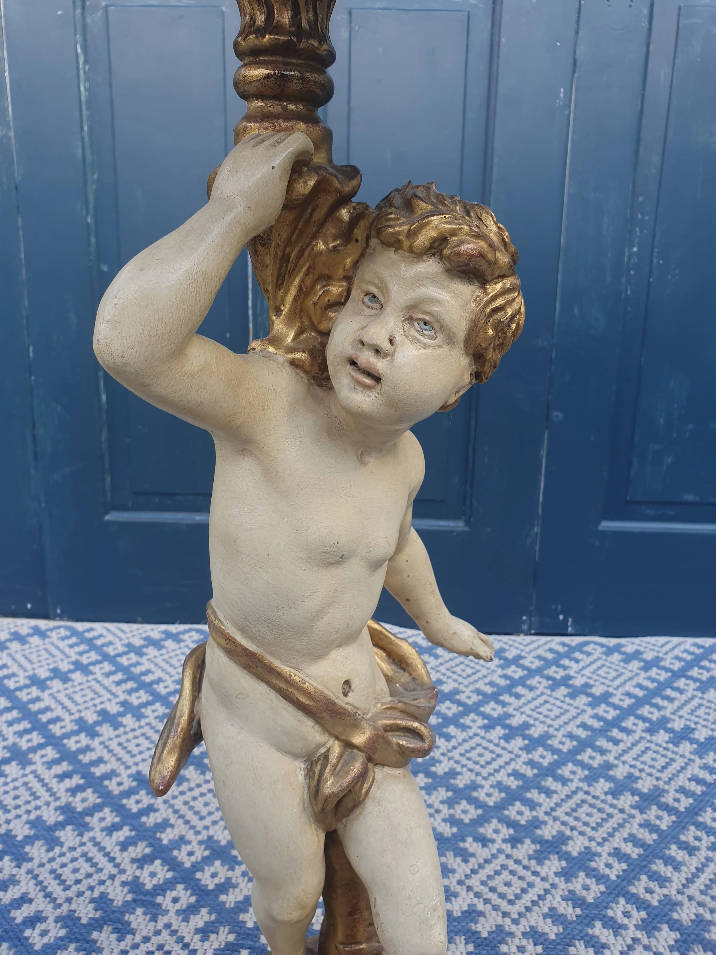 Polychrome putto side table 10.jpg