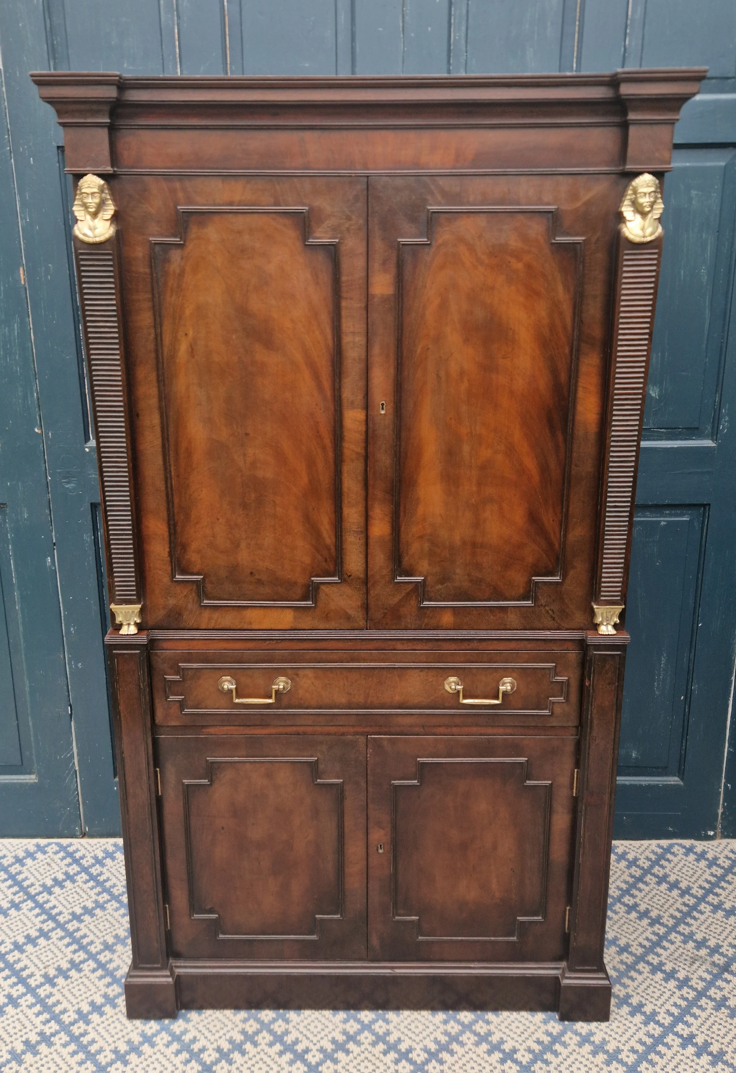 Egyptian revival Mahogany cabinet 1.jpg